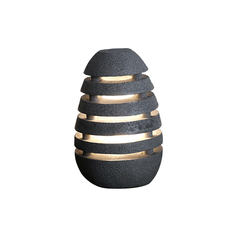 Outdoor Japanese Zen Simulation Egg Lamp Garden Villa Garden Lamp Outdoor Waterproof Landscape Lamp Simple Lawn Lamp